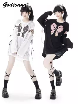 Новый весенне-летний крутой солнцезащитный кардиган для девочек, жилет, комплект из двух предметов, женская футболка с длинными рукавами, топы