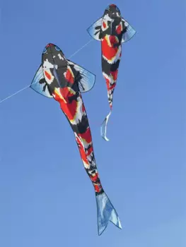 Новый воздушный змей Koi Fish, легкий воздушный змей, современный змей с длинным хвостом для взрослых и детей