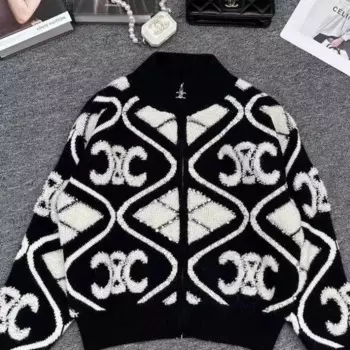 Новый вязаный кардиган на молнии, женская одежда, трендовые трикотажные пальто, весенне-осенние короткие топы, дизайнерские куртки, шикарный укороченный кардиган