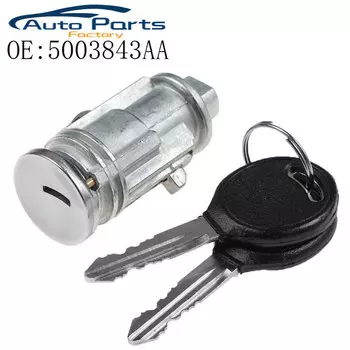 Новый Замок зажигания 5003843AA, цилиндрический замок с ключами для Chrysler Voyager Dodge Caravan Jeep Cherokee Plymouth 5003843AB