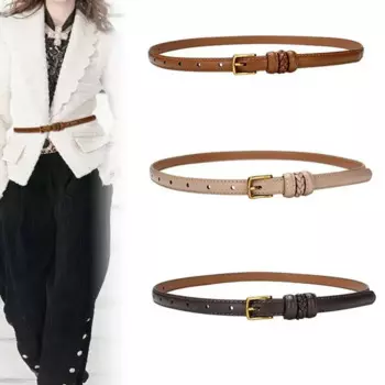 Новый женский ремень из натуральной кожи, высококачественный дизайнерский металлический пояс в стиле ретро с пряжкой, роскошное изысканное платье с джинсовыми ремнями