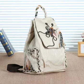 Новый женский рюкзак в национальном стиле, вместительный холщовый рюкзак для путешествий и отдыха