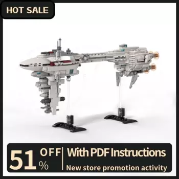 Новый знаменитый звездный боевой фильм Moc, мини-размер Ef76, модель эскорта, строительные блоки, креативные идеи «сделай сам», детские игрушки, подарок на день рождения
