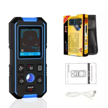 NOYAFA Настенный детектор, новый дизайн, позиционирующее отверстие, провод переменного тока, металлическая деревянная шпилька, инструмент для измерения расстояния