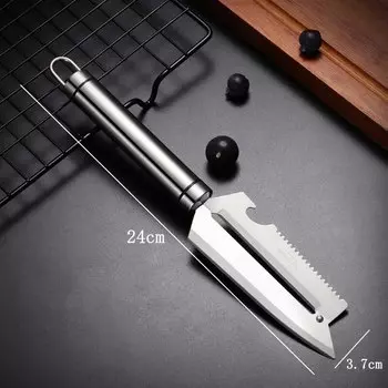 Нож для чистки капусты MEXQCH из нержавеющей стали с деревянной ручкой