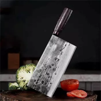 Нож для нарезки ручной работы, кованые лезвия из дамасской стали, шеф-поваров, мясницкий нож Longquan, кухонные ножи с деревянной ручкой, профессиональные инструменты для приготовления пищи