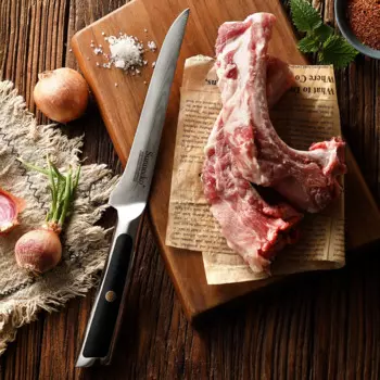 Нож для обрезки мяса и рыбы, из дамасской стали