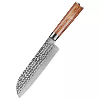 Нож Santoku 7-дюймовый ультра острый и антипригарный нож дамасского шеф-повара 67-слойный японский нож из дамасской нержавеющей стали