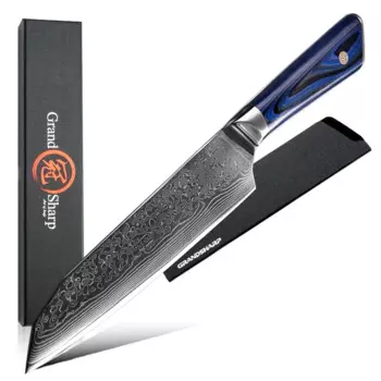 Нож шеф-повара Grandsharp, 7,5 дюйма, с ручкой G10