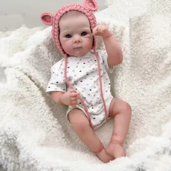 NPK 18 дюймов полный корпус Bettie Reborn Baby Реалистичная кукла для новорожденных Cuddly Baby многослойная живопись 3D кожа с ручным волосом