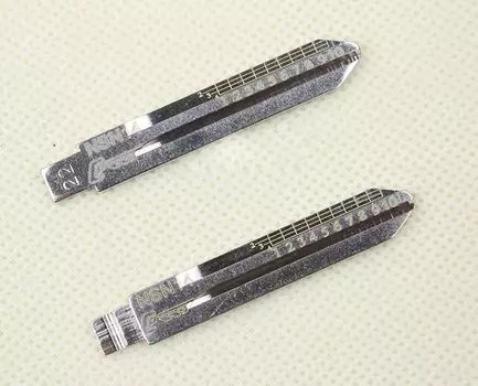 NSN14 гравированная линия ключа лезвия для Nissan Tiida Teana Livina весы ножницы зубы пустые 2 в 1 (No 22)