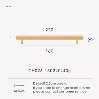 Nurlin латунь натуральный бук мебельная ручка в скандинавском свежем стиле дверная ручка ящика шкафа настраиваемый размер