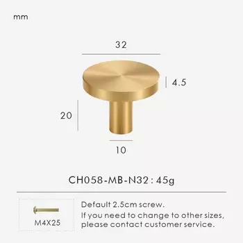 Nurlin латунные ручки для мебели