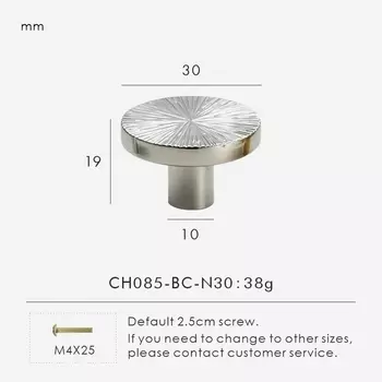 Nurlin латунные ручки для шкафа полумесяц