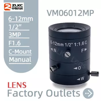 Объектив для видеонаблюдения SONY IMX462, 6-12 мм, зум 1/2 дюйма, 3 Мп