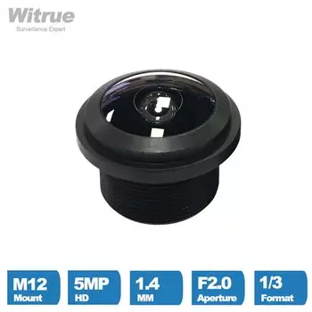 Объектив «рыбий глаз» Witrue 1,4 мм 5MP 210° для автомобильной камеры