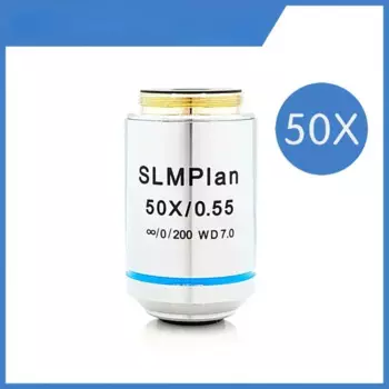 Объектив с длинным фокусным расстоянием, объектив бесконечности с многослойным покрытием для металлического микроскопа, резьба RMS 2X 2.5X 5X 10X 20X 50X 100X