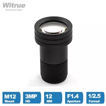 Объектив видеонаблюдения Star светильник 3 Мп, 12 мм, фиксированная диафрагма F1.4, большой угол для SONY IMX290/291/307/327, камера видеонаблюдения с низсветильник щением, AHD IP