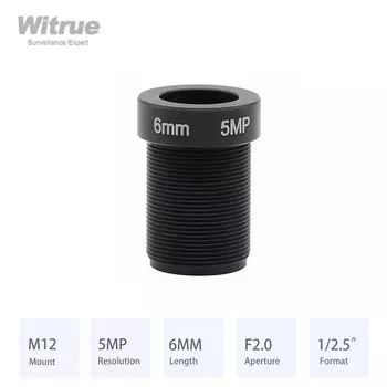 Объектив Witrue HD 5MP 6мм