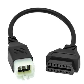 OBD-адаптер для Kawasaki, 6-контактный на 16-контактный разъем диагностического кабеля Obd2, для мотоцикла Z900RS/Z800/Z900/Z1000/ZX10R/ZX14R/H2