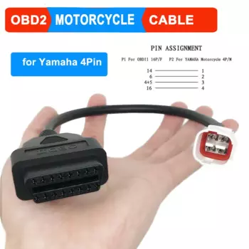 OBD мотоциклетный кабель для Yamaha 3 Pin/4 Pin Штекерный кабель диагностический кабель 3 pin/4 Pin к 16-контактному адаптеру OBD2
