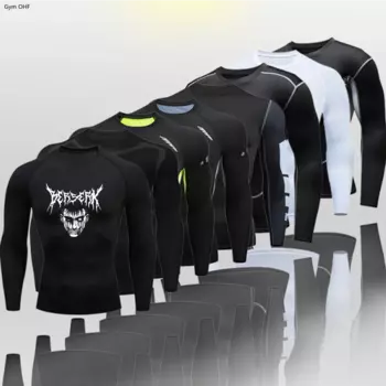 Облегающая футболка для тренировок по футболу, Мужская футболка для баскетбола, фитнеса, спортзала, бега, быстросохнущая Мужская футболка с коротким рукавом