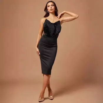 Облегающее платье в европейском и американском стиле, Новое привлекательное трехмерное Сетчатое платье с прострочкой и поясом