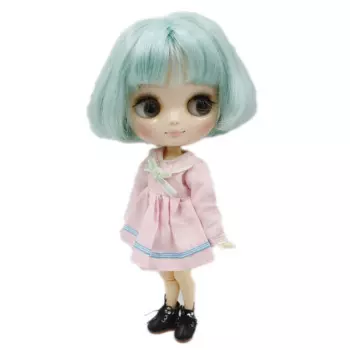 Обнаженная кукла Blyth Middie с мятно-зеленым коротким волосом, 20 см, игрушки «сделай сам» с жестами, Бесплатная доставка No.BL4006