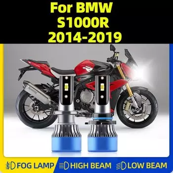 Обновление 120 Вт мотоциклетных светодиодных фар, комбинированные лампы 20000 лм, супер яркие фары для Bmw S1000R 2014 2015 2016 2017 2018 2019