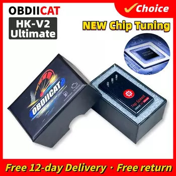 Обновление HK01 HK-V2 PRO/Ultimate Super OBD2 чип-тюнинговая коробка для увеличения мощности и снижения расхода топлива Оригинальный OBDIICAT PIC16