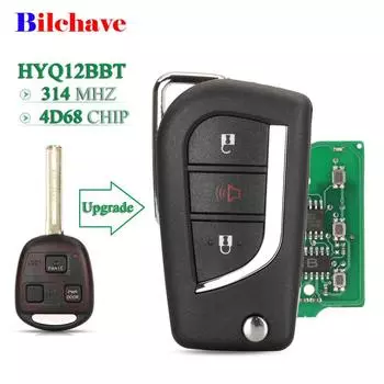Обновление jingyuqin для lexus lx470 Ea330 Rx350 Rx330 GX330 RX400H ES330, дистанционный ключ 314 МГц, 4D68, чип, 3 кнопки TOY48, лезвие HYQ12BBT