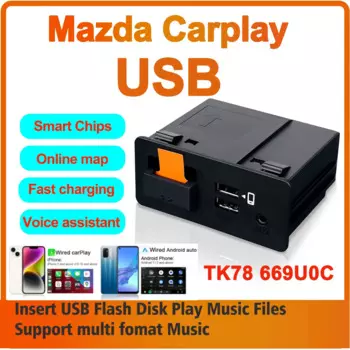 Обновление P2 Apple CarPlay Android Auto USB-адаптер-концентратор OEM Модернизация для Mazda 2 3 6 CX30 CX5 CX8 CX9 MX5 Miata TK78669U0C Kit