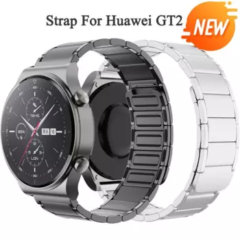 Обновленный титановый серый ремешок для часов Huawei GT2E GT2 Pro Band 22 мм, магнитная цепь из нержавеющей стали Correa для GT2 46 мм Magic2