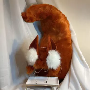 Ободок для волос с лисьими ушками для косплея