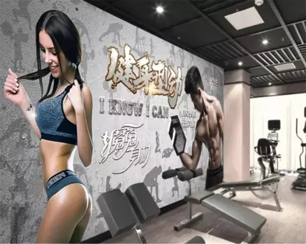 Обои на заказ, 3d фреска, ретро, винтажный стиль, тренажерный зал, инструменты для гостиной, ресторана, обои, домашний декор, обои papel de parede