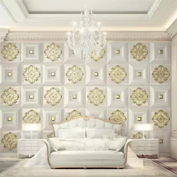 Обои на заказ, 3d фрески, позолоченные рельефные решетки, роскошные простые европейские мягкие сумки, обои для телевизора, домашний декор