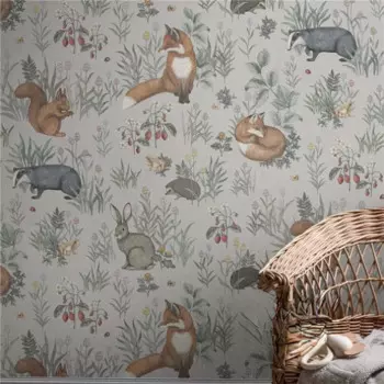 Шелковые обои Beibehang с изображением кролика