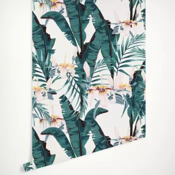 Обои с красивыми банановыми листьями