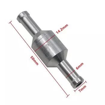 Обратный клапан для топлива, бензин, дизель, автомобильные масляные водяные насосы, 6-12 мм, односторонний обратный клапан из алюминиевого сплава