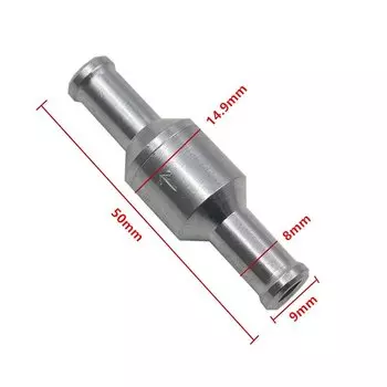 Обратный клапан для топлива, бензин, дизель, автомобильные масляные водяные насосы, 6-12 мм, односторонний обратный клапан из алюминиевого сплава