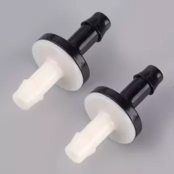 Обратный клапан топливного бака DWCX черный и белый нейлон 1/4", 2 шт.