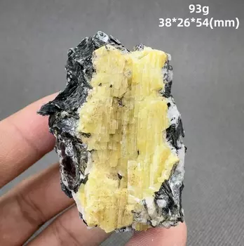 Образцы минеральных кристаллов желтого турмалина, кварца и камня от QIANCHUAN