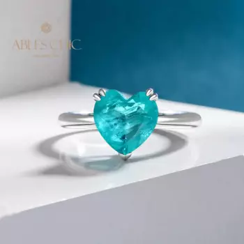 Обручальное кольцо из серебра с сердечком, S2R1S2R0388