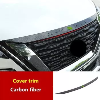 Обшивка капота для Nissan X-trail T33 2021-2023, сетчатая передняя крышка, яркая полоса, аксессуары для модификации экстерьера автомобиля