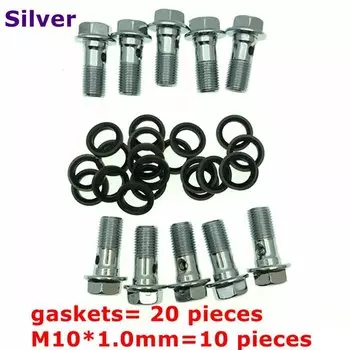 Обшивка M10 X 1,25 мм m10 x 1 мм мотоциклетный Универсальный сливной масляный винт для тормозного суппорта banjo bolt или тормозного шланга