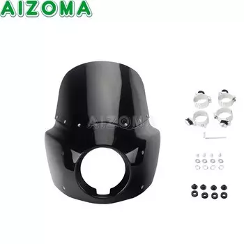 Обтекатель для мотоциклетной фары, 11 "15", Звездные детали для Harley Dyna Wide Glide EFI FXDWGI FXDWG Clear