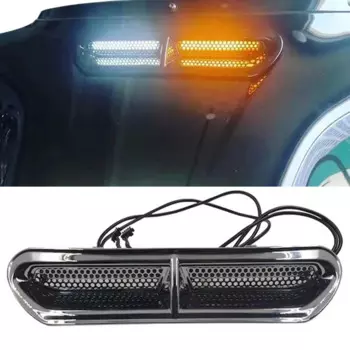 Обтекатель мотоцикла, отделка вентиляционного отверстия, акцентный светодиодный светильник для Harley Davidson Touring Electra Glide Tri Glide 2014,