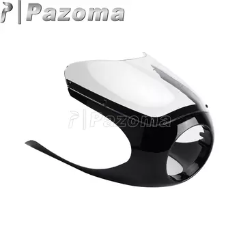 Обтекатель в стиле ретро для мотоцикла, кафе, гоночной фары 6-1/4 дюйма, наполовину лобового стекла, обтекатель для Honda CB CM CL GL CX SL Yamaha Suzuki Kawasaki BMW