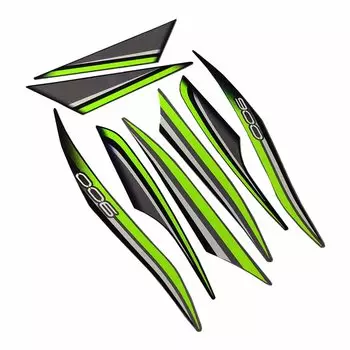 Обтекатели для мотогонок, наклейки для Kawasaki Z900 2017 2018 2019, полный комплект, 3 м, наклейка, обтекатели, наклейки