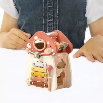 Обучающая деревянная игрушка-кубик для детей 1-3 лет